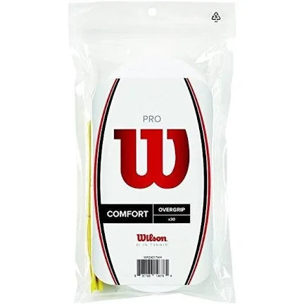 PAQUETE 30 OVERGRIPS WILSON COMFORT BLANCOS